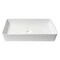 Alfi Brand ALFI brand ABC902-W White 24" Modern Rectangular Above Mount Ceramic Sink ABC902-W - alternate 8